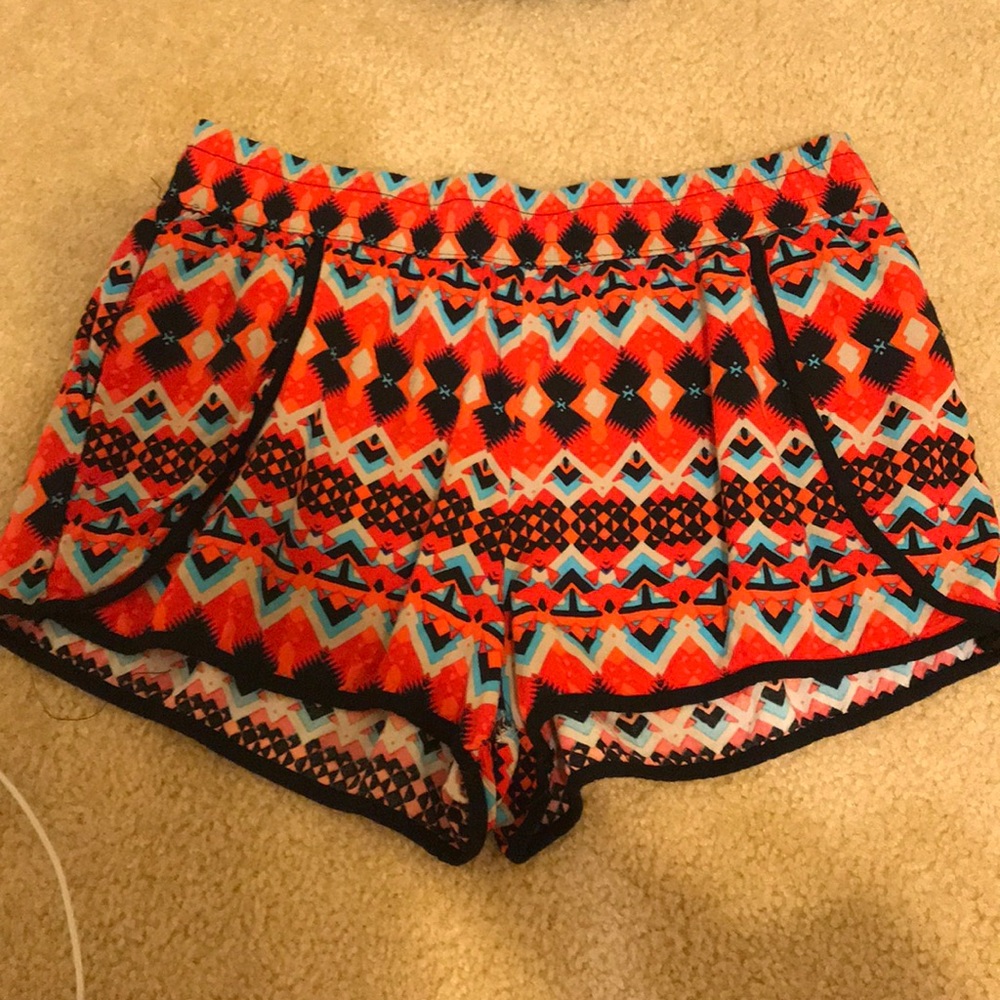 Boho style flowy shorts